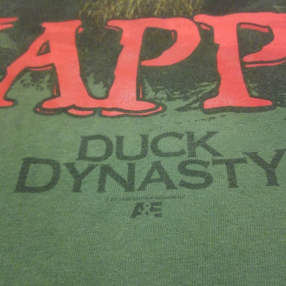 ๐ฆ Phil Robertson Duck Commander Shirt Army Green Vtg 2012 Happy Happy Happy ๐ - Picture 9 of 11